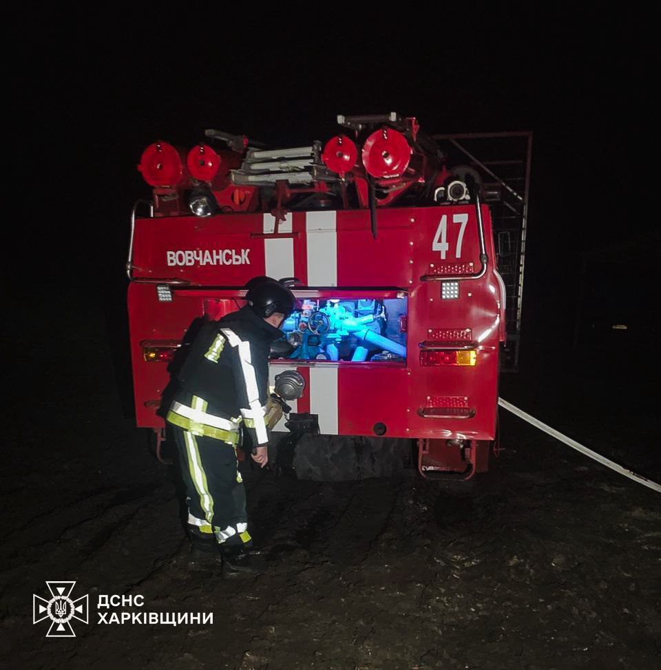 Внаслідок нічної атаки на Харківщині горіла ферма